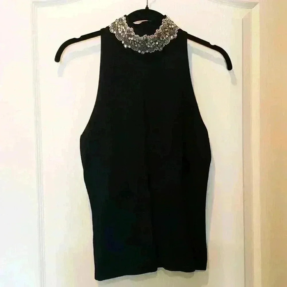 INC International Concepts Black Sleeveless Sweater - Picture 1 of 3